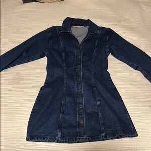 Abercrombie & Fitch Denim Dress - Dark Blue